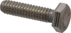 Value Collection - 1/4-20 UNC, 1" Length Under Head Hex Head Cap Screw - Grade 316 Stainless Steel, 7/16" Hex - Benchmark Tooling