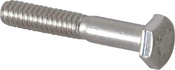 Value Collection - 1/4-20 UNC, 1-1/2" Length Under Head Hex Head Cap Screw - Grade 316 Stainless Steel, 7/16" Hex - Benchmark Tooling