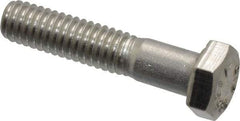 Value Collection - 5/16-18 UNC, 1-1/2" Length Under Head Hex Head Cap Screw - Grade 316 Stainless Steel, 1/2" Hex - Benchmark Tooling