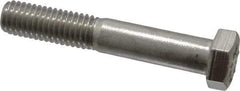 Value Collection - 1/2-13 UNC, 3" Length Under Head Hex Head Cap Screw - Grade 316 Stainless Steel, 3/4" Hex - Benchmark Tooling