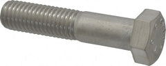 Hex Head Cap Screw: 1-1/4 7 x 5″, Grade 316 Stainless Steel, Uncoated - Partially Threaded