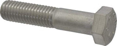 Value Collection - 1-1/2 - 6 UNC 4" Length Under Head Hex Head Cap Screw - Fully Threaded, 316 Stainless Steel, Uncoated, 1-1/2" Hex - Benchmark Tooling