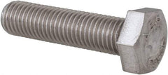 Value Collection - 5/16-24 UNF, 1-1/4" Length Under Head Hex Head Cap Screw - Grade 18-8 Stainless Steel, 1/2" Hex - Benchmark Tooling