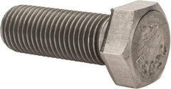 Value Collection - 3/8-24 UNF, 1" Length Under Head Hex Head Cap Screw - Grade 18-8 Stainless Steel, 9/16" Hex - Benchmark Tooling
