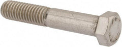 Value Collection - 7/16-14 UNC, 2-1/2" Length Under Head Hex Head Cap Screw - Grade 18-8 Stainless Steel, 5/8" Hex - Benchmark Tooling