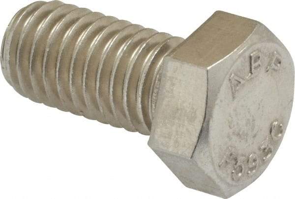 Value Collection - 1/2-13 UNC, 1" Length Under Head Hex Head Cap Screw - Grade 18-8 Stainless Steel, 3/4" Hex - Benchmark Tooling