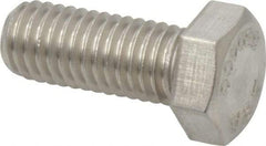 Value Collection - 1/2-13 UNC, 1-1/4" Length Under Head Hex Head Cap Screw - Grade 18-8 Stainless Steel, 3/4" Hex - Benchmark Tooling