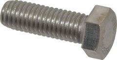 Value Collection - 1/2-13 UNC, 1-1/2" Length Under Head Hex Head Cap Screw - Grade 18-8 Stainless Steel, 3/4" Hex - Benchmark Tooling