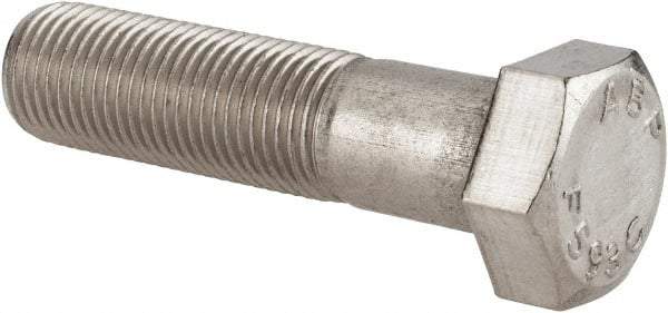 Value Collection - 1/2-20 UNF, 2" Length Under Head Hex Head Cap Screw - Grade 18-8 Stainless Steel, 3/4" Hex - Benchmark Tooling