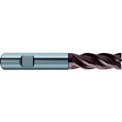 3/4x3/4x1-1/2x4 4Fl Carbide RF100 Diver End Mill-.0240 Chamfer-Weldon Shank-nano-Si - Benchmark Tooling