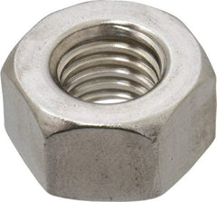 Value Collection - 1/2-13 UNC Stainless Steel Right Hand Heavy Hex Nut - 7/8" Across Flats, 31/64" High, Uncoated - Benchmark Tooling