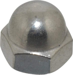 Value Collection - 5/16-18" UNC, 9/16" Width Across Flats, Stainless Steel Acorn Nut - 3/8" Overall Height, Grade 18-8 - Benchmark Tooling