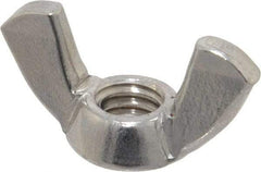 Value Collection - 5/16-18 UNC, Stainless Steel Standard Wing Nut - Grade 18-8, 1-1/4" Wing Span, 0.66" Wing Span - Benchmark Tooling