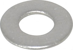 Value Collection - #10 Screw, Grade 18-8 Stainless Steel Standard Flat Washer - 13/64" ID x 7/16" OD, 0.031" Thick - Benchmark Tooling
