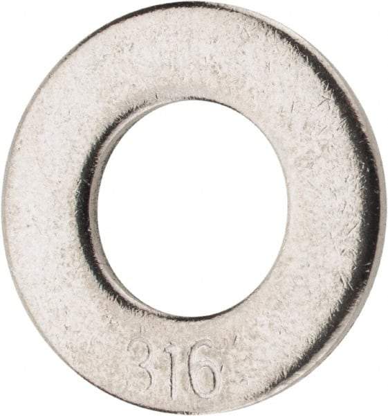 Value Collection - 5/16" Screw, Grade 316 Stainless Steel Standard Flat Washer - 11/32" ID x 11/16" OD, 0.065" Thick - Benchmark Tooling