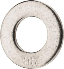 Value Collection - 5/16" Screw, Grade 316 Stainless Steel Standard Flat Washer - 11/32" ID x 11/16" OD, 0.065" Thick - Benchmark Tooling