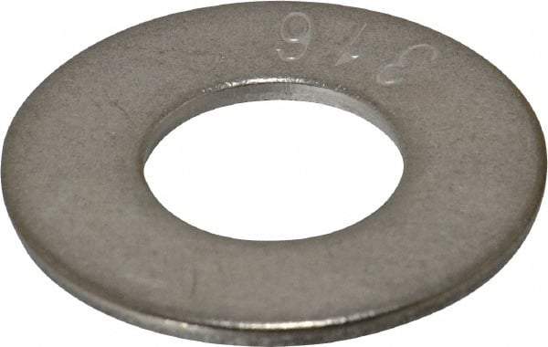 Value Collection - 3/4" Screw, Grade 316 Stainless Steel Standard Flat Washer - 13/16" ID x 2" OD, 0.148" Thick - Benchmark Tooling