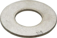 Value Collection - 7/8" Screw, Grade 316 Stainless Steel Standard Flat Washer - 15/16" ID x 2-1/4" OD, 0.165" Thick - Benchmark Tooling