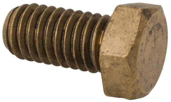 Value Collection - 3/8-16 UNC, 3/4" Length Under Head Hex Head Cap Screw - Brass, 9/16" Hex - Benchmark Tooling