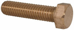 Value Collection - 3/8-16 UNC, 1-1/2" Length Under Head Hex Head Cap Screw - Brass, 9/16" Hex - Benchmark Tooling