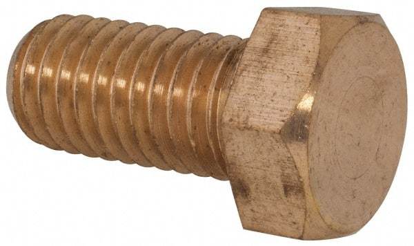 Value Collection - 1/2-13 UNC, 1" Length Under Head Hex Head Cap Screw - Brass, 3/4" Hex - Benchmark Tooling