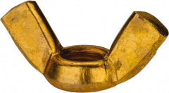 Value Collection - 1/2-13 UNC, Brass Standard Wing Nut - 1.94" Wing Span, 1" Wing Span - Benchmark Tooling