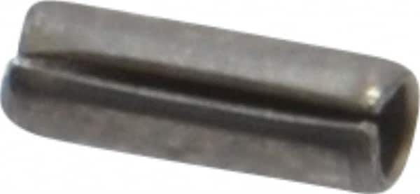 Value Collection - 1/16" Diam x 3/16" Long Slotted Spring Pin - Grade 420 Stainless Steel, Bright Finish - Benchmark Tooling