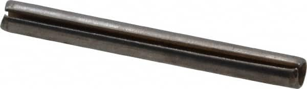 Made in USA - 1/16" Diam x 5/8" Long Slotted Spring Pin - Grade 420 Stainless Steel, Bright Finish - Benchmark Tooling