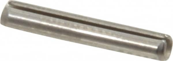 Value Collection - 5/64" Diam x 1/2" Long Slotted Spring Pin - Grade 420 Stainless Steel, Bright Finish - Benchmark Tooling