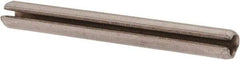 Made in USA - 5/64" Diam x 3/4" Long Slotted Spring Pin - Grade 420 Stainless Steel, Bright Finish - Benchmark Tooling