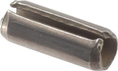 Value Collection - 3/32" Diam x 1/4" Long Slotted Spring Pin - Grade 420 Stainless Steel, Bright Finish - Benchmark Tooling