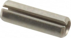 Value Collection - 3/32" Diam x 5/16" Long Slotted Spring Pin - Grade 420 Stainless Steel, Bright Finish - Benchmark Tooling