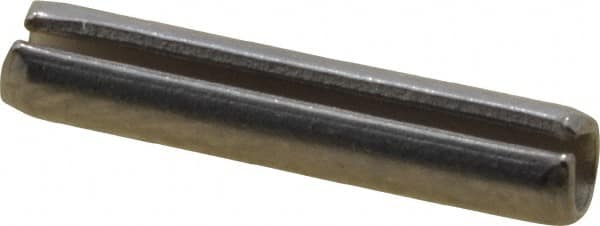 Value Collection - 3/32" Diam x 1/2" Long Slotted Spring Pin - Grade 420 Stainless Steel, Bright Finish - Benchmark Tooling