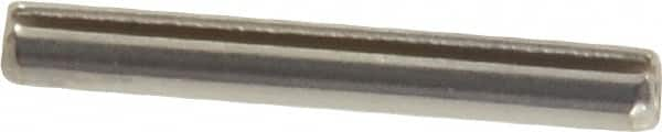 Made in USA - 3/32" Diam x 3/4" Long Slotted Spring Pin - Grade 420 Stainless Steel, Bright Finish - Benchmark Tooling