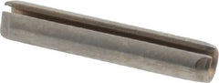 Made in USA - 1/8" Diam x 11/16" Long Slotted Spring Pin - Grade 420 Stainless Steel, Bright Finish - Benchmark Tooling