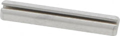 Made in USA - 1/8" Diam x 3/4" Long Slotted Spring Pin - Grade 420 Stainless Steel, Bright Finish - Benchmark Tooling