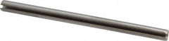 Made in USA - 1/8" Diam x 2" Long Slotted Spring Pin - Grade 420 Stainless Steel, Bright Finish - Benchmark Tooling