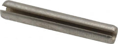 Made in USA - 5/32" Diam x 1" Long Slotted Spring Pin - Grade 420 Stainless Steel, Bright Finish - Benchmark Tooling