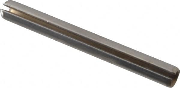 Made in USA - 5/32" Diam x 1-1/2" Long Slotted Spring Pin - Grade 420 Stainless Steel - Benchmark Tooling