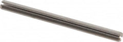 Made in USA - 5/32" Diam x 2" Long Slotted Spring Pin - Grade 420 Stainless Steel, Bright Finish - Benchmark Tooling