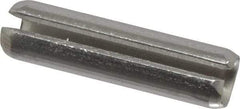 Made in USA - 3/16" Diam x 3/4" Long Slotted Spring Pin - Grade 420 Stainless Steel, Bright Finish - Benchmark Tooling