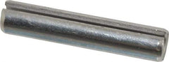 Made in USA - 1/4" Diam x 1-1/4" Long Slotted Spring Pin - Grade 420 Stainless Steel, Bright Finish - Benchmark Tooling