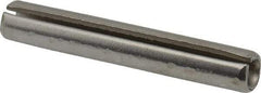 Made in USA - 5/16" Diam x 2" Long Slotted Spring Pin - Grade 420 Stainless Steel, Bright Finish - Benchmark Tooling