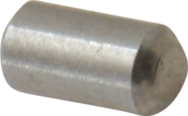 Value Collection - 3/32" Diam x 3/16" Pin Length 18-8 Stainless Steel Standard Dowel Pin - Bright Finish - Benchmark Tooling