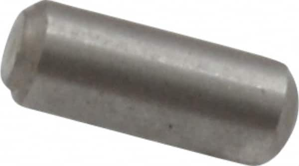 Value Collection - 3/32" Diam x 1/4" Pin Length 18-8 Stainless Steel Standard Dowel Pin - Bright Finish - Benchmark Tooling