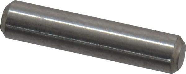 Value Collection - 3/32" Diam x 7/16" Pin Length 18-8 Stainless Steel Standard Dowel Pin - Bright Finish - Benchmark Tooling