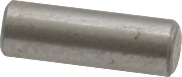 Value Collection - 1/8" Diam x 3/8" Pin Length 18-8 Stainless Steel Standard Dowel Pin - Bright Finish - Benchmark Tooling