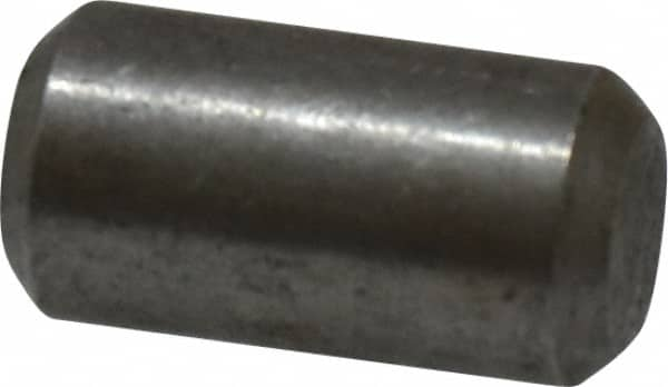 Value Collection - 1/4" Diam x 1/2" Pin Length 18-8 Stainless Steel Standard Dowel Pin - Bright Finish - Benchmark Tooling