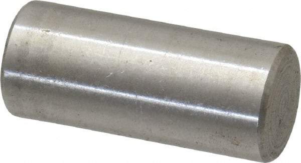 Value Collection - 3/8" Diam x 7/8" Pin Length 18-8 Stainless Steel Standard Dowel Pin - Bright Finish - Benchmark Tooling