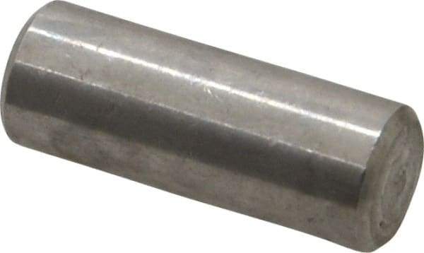 Value Collection - 3/8" Diam x 1" Pin Length 18-8 Stainless Steel Standard Dowel Pin - Bright Finish - Benchmark Tooling